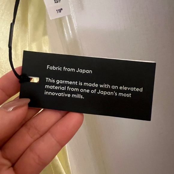 Aritzia Babaton yellow satin dress - Picture 4 of 8